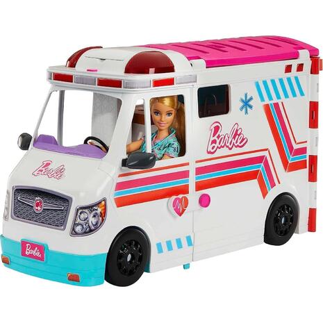 Mattel Barbie Κινητό Ιατρείο - Ασθενοφόρο HKT79