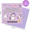 Βιβλία χρωματισμού Colouring book "Μονόκερος " 21x21εκ., 44 φύλλα (36253)