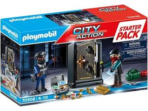 Playmobil City Action Starter Pack Σύλληψη Διαρρήκτη Χρηματοκιβωτίου (70908)