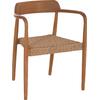 ΠΟΛΥΘΡΟΝΑ ΤΡΑΠΕΖΑΡΙΑΣ ROBBY HM18350 ΞΥΛΟ TEAK & ΣΧΟΙΝΙ VIRO ΦΥΣΙΚΟ 55x50x71Υεκ.