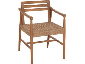 ΠΟΛΥΘΡΟΝΑ ΤΡΑΠΕΖΑΡΙΑΣ ROBIN HM18351 ΞΥΛΟ TEAK & ΣΧΟΙΝΙ VIRO ΦΥΣΙΚΟ 53,5x60x78Υεκ