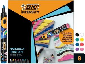 Μαρκαδόροι Bic Paint Marking Ακρυλικός με στρογγυλή μύτη (πακέτο 8 χρωμάτων)