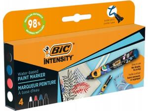 Μαρκαδόροι ανεξίτηλοι Bic Intensity (πακέτο 4 τεμαχίων)