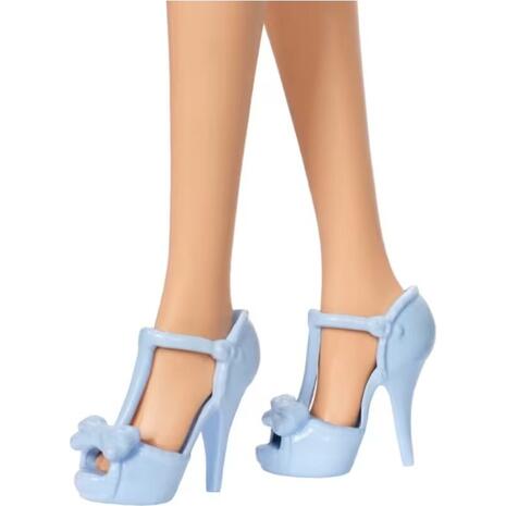 Mattel Barbie Fashionistas Doll 237 In Blue Bow Halter Dress, Blonde Ponytail With Bow Κούκλα FBR37 / HYT93