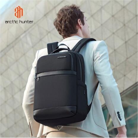 Τσάντα πλάτης Arctic Hunter B00670 με θήκη laptop 15.6", 15L, γκρι