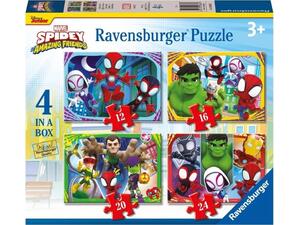 Ravensburger Παζλ 4 σε 1 Spidey & friends