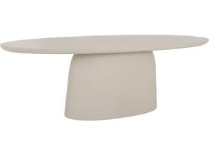 ΤΡΑΠΕΖΙ ΤΡΑΠΕΖΑΡΙΑΣ ΟΒΑΛ BRECCAN HM6577.02 ΜΠΕΖ FIBER CEMENT 240x100x75Υεκ.