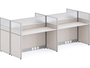 ΣΤΑΘΜΟΣ ΕΡΓΑΣΙΑΣ 4 ΘΕΣΕΩΝ ΣΕΙΡΑ NEWLINE HM18288 ΜΕΛΑΜΙΝΗ ΕΚΡΟΥ 249x123x110Υεκ