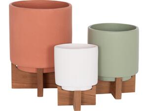 ΣΕΤ 3 ΓΛΑΣΤΡΕΣ ΜΕ TEAK ΒΑΣΕΙΣ TANTI HM4685 FIBER CEMENT ΣΕ 3 ΧΡΩΜΑΤΑ
