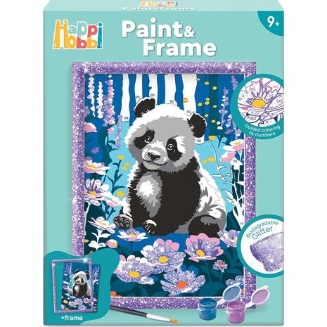 Happihobbi Paint And Frame Paint By Numbers Dreamy Panda (1036-41028)