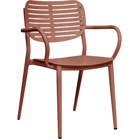 ΠΟΛΥΘΡΟΝΑ ΤΡΑΠΕΖΑΡΙΑΣ HILLIARD HM6644.08 ΑΛΟΥΜΙΝΙΟ ΣΕ TERRACOTTA 58x52x78Υεκ