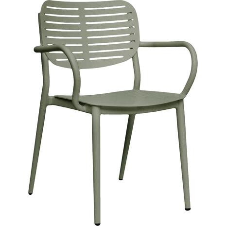 ΠΟΛΥΘΡΟΝΑ ΤΡΑΠΕΖΑΡΙΑΣ HILLIARD HM6644.07 ΑΛΟΥΜΙΝΙΟ ΣΕ OLIVE GREEN 58x52x78Υεκ