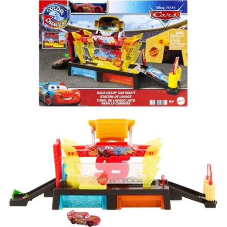 Mattel Disney Cars Cars Πλυντήριο Χρωμοκεραυνών Disney Pixar Cars Σετ Παιχνιδιών (JBM70)