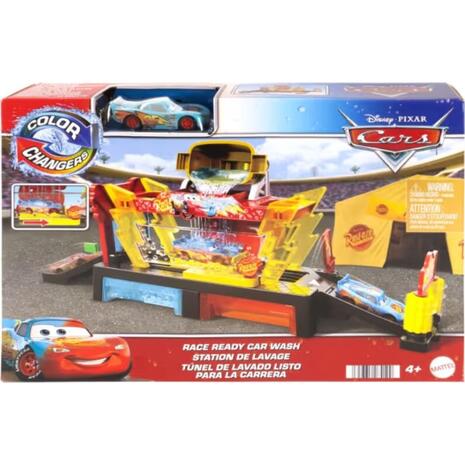 Mattel Disney Cars Cars Πλυντήριο Χρωμοκεραυνών Disney Pixar Cars Σετ Παιχνιδιών (JBM70)