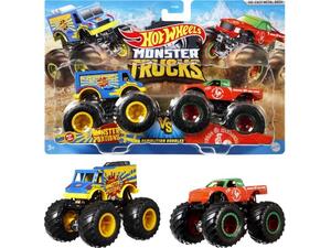 Hot wheels munster trucks οχήματα (συσκευασία 2 τεμαχίων)