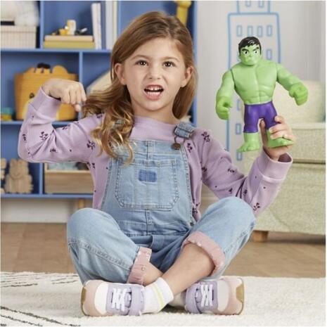 Hasbro Marvel Spidey And His Amazing Friends Supersized Hulk Φιγούρα Δράσης (F7572)