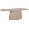 ΤΡΑΠΕΖΙ ΤΡΑΠΕΖΑΡΙΑΣ FIBER CEMENT ΟΒΑΛ BRECCAN HM6576.02 ΜΠΕΖ 200x100x75Υεκ.