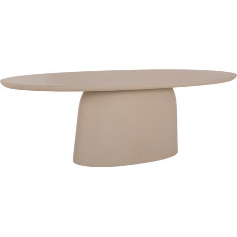 ΤΡΑΠΕΖΙ ΤΡΑΠΕΖΑΡΙΑΣ FIBER CEMENT ΟΒΑΛ BRECCAN HM6576.02 ΜΠΕΖ 200x100x75Υεκ.