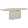 ΤΡΑΠΕΖΙ ΣΑΛΟΝΙΟΥ ΟΒΑΛ BRECCAN HM6594.02 ΜΠΕΖ FIBER CEMENT 130x70x40Υεκ