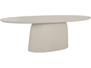 ΤΡΑΠΕΖΙ ΣΑΛΟΝΙΟΥ FIBER CEMENT ΟΒΑΛ BRECCAN HM6594.02 ΜΠΕΖ 130x70x42Υεκ