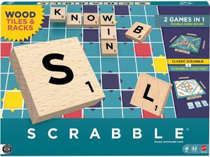 Επιτραπέζιο Scrabble 2 σε 1 με Ξύλινα Γράμματα (JLJ58)