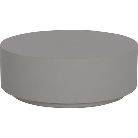 ΤΡΑΠΕΖΙ ΜΕΣΗΣ FIBER CEMENT ΣΤΡΟΓΓΥΛΟ KYOKO HM6579.01 ΓΚΡΙ Φ90x30Υεκ.