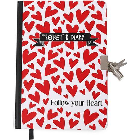 Ατζέντα i-Total Gift XL1821B Follow your Heart A5 με κλειδί