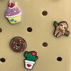 Τσαντάκι Croqbag Cactus με διακοσμητικά pins 16x20 cm - Μπεζ
