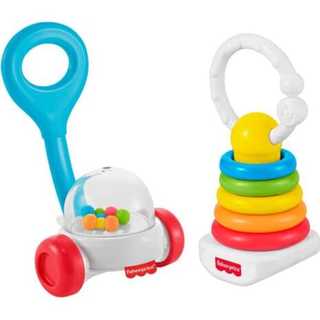 Mattel Fisher-Price Κουδουνίστρες Κλασικά Παιχνίδια - Σετ Των 2 JKP54