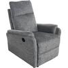 ΠΟΛΥΘΡΟΝΑ RELAX ΜΕ ΗΛΕΚΤΡΙΚΗ ΑΝΑΚΛΙΣΗ SYNTHIA HM3309.03 ΓΚΡΙ ΥΦΑΣΜΑ 75x86x100Yεκ