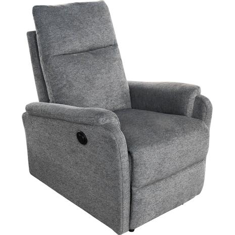 ΠΟΛΥΘΡΟΝΑ RELAX ΜΕ ΗΛΕΚΤΡΙΚΗ ΑΝΑΚΛΙΣΗ SYNTHIA HM3309.03 ΓΚΡΙ ΥΦΑΣΜΑ 75x86x100Yεκ