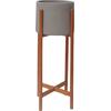 ΓΛΑΣΤΡΑ ΕΣΩΤ.ΧΩΡΟΥ RENTIL HM4684.03S FIBER CEMENT ΧΡΩΜΑ ΓΚΡΙ--ΒΑΣΗ TEAK Φ27x56Υ