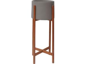 ΓΛΑΣΤΡΑ ΕΣΩΤ.ΧΩΡΟΥ RENTIL HM4684.03L FIBER CEMENT ΧΡΩΜΑ ΓΚΡΙ--ΒΑΣΗ TEAK Φ27x66Υ