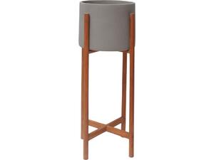 ΓΛΑΣΤΡΑ ΕΣΩΤ.ΧΩΡΟΥ RENTIL HM4684.03S FIBER CEMENT ΧΡΩΜΑ ΓΚΡΙ--ΒΑΣΗ TEAK Φ27x56Υ