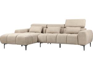 ΚΑΝΑΠΕΣ ΑΡΙΣΤΕΡΗ ΓΩΝΙΑ DIVYA HM3267.11L ΜΠΕΖ ΥΦΑΣΜΑ 264x175x99Υεκ.