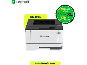 Εκτυπωτής LEXMARK LASER ασπρόμαυρος BW B3340dw