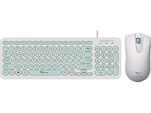 Σετ πληκτρολόγιο/ποντίκι ενσύρματο Alcatroz Jellybean White/Mint (U2000WM)