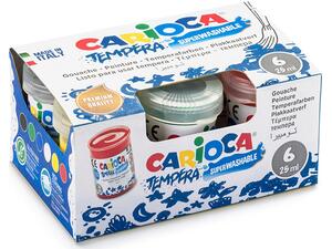 Τέμπερες Carioca 25ml ( 6 τεμάχια )