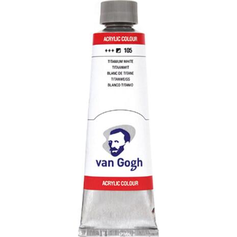Χρώμα ακρυλικό Talens Van Gogh 40ml No105 Titanium White