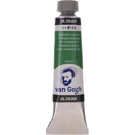 Χρώμα λαδιού Talens Van Gogh 20ml No619 Permanent Green Deep (series 2) (Πράσινο)