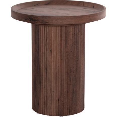 ΒΟΗΘΗΤΙΚΟ ΤΡΑΠΕΖΙ MARGON HM18027 MDF ΣΕ ΣΚΟΥΡΟ ΚΑΦΕ ΞΥΛΟΥ Φ45x50,5Υεκ.