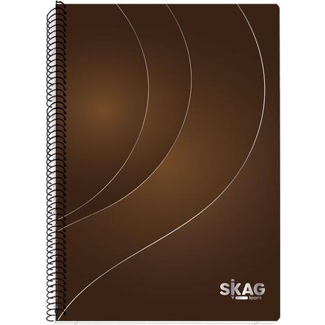 Τετράδιο σπιράλ Skag Gold & silver Α4 3 θεμάτων (Χάρτινο Εξώφυλλο) (303293) (Διάφορα χρώματα)