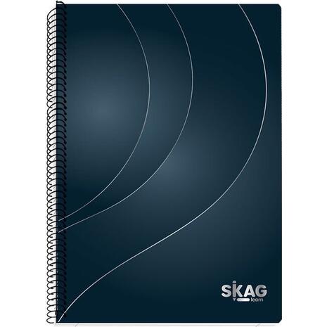 Τετράδιο σπιράλ Skag Gold & silver Α4 3 θεμάτων (Χάρτινο Εξώφυλλο) (303293) (Διάφορα χρώματα)
