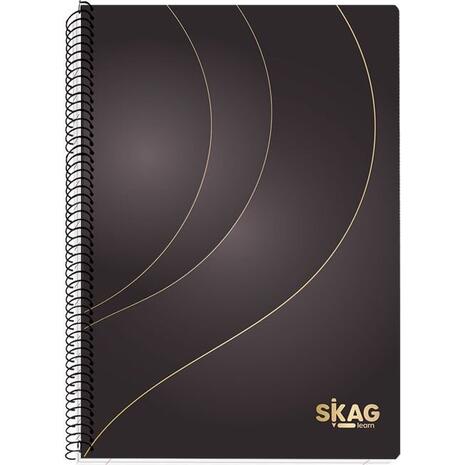 Τετράδιο σπιράλ Skag Gold & silver Α4 3 θεμάτων (Χάρτινο Εξώφυλλο) (303293) (Διάφορα χρώματα)