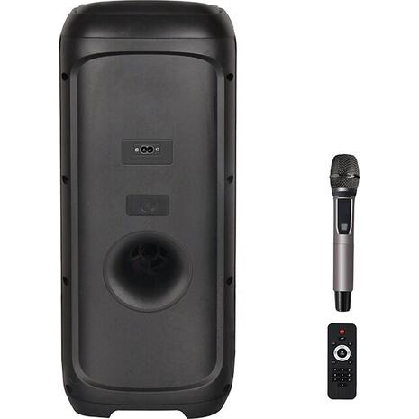 Ηχείο Bluetooth με ασύρματο μικρόφωνο, τηλεχειριστήριο και RGB φωτισμό