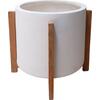 ΓΛΑΣΤΡΑ ΕΣΩΤ.ΧΩΡΟΥ HOFF HM4682.02M FIBER CEMENT ΛΕΥΚΟ-TEAK ΒΑΣΗ Φ40x39Υεκ