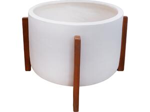ΓΛΑΣΤΡΑ/ΚΑΣΠΟ ΕΣΩΤ.ΧΩΡΟΥ HOFF HM4682.02L FIBER CEMENT ΛΕΥΚΟ-TEAK ΒΑΣΗ Φ50x35Υεκ