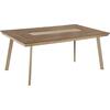 ΤΡΑΠΕΖΙ ΑΛΟΥΜΙΝΙΟΥ TABER HM5131.04 ΚΑΠΟΥΤΣΙΝΟ ΜΕ POLYWOOD TOP 200x100x75Υεκ