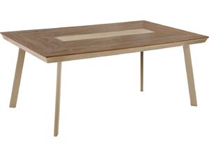 ΤΡΑΠΕΖΙ ΑΛΟΥΜΙΝΙΟΥ TABER HM5131.04 ΚΑΠΟΥΤΣΙΝΟ ΜΕ POLYWOOD TOP 200x100x75Υεκ
