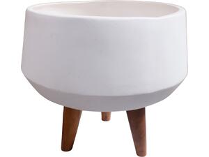 ΓΛΑΣΤΡΑ ΕΣΩΤ.ΧΩΡΟΥ QUAN HM4680.02S FIBER CEMENT ΛΕΥΚΟ--ΒΑΣΗ TEAK Φ37x36Υεκ